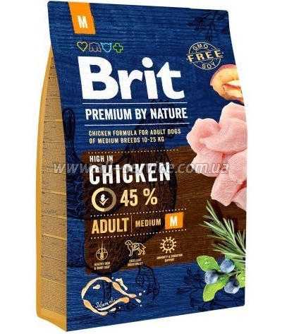     Brit Premium Dog Adult M 3 (8595602526352)
