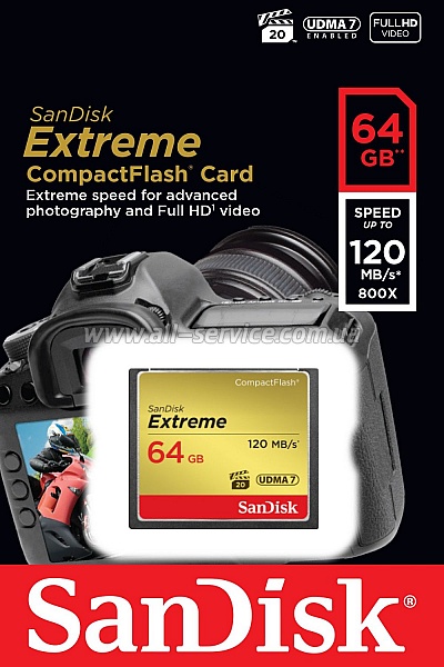   64GB SanDisk CF Extreme (SDCFXSB-064G-G46)
