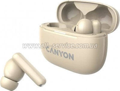�������� Canyon TWS-10 OnGo ANC ENC Beige (CNS-TWS10BG)