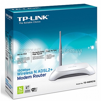 Wi-Fi ADSL   TP-LINK TD-W8901N
