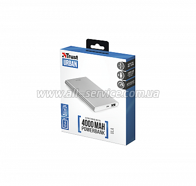   Trust Ula Thin Metal 4000 mAh (22821)