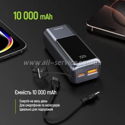 ������� ������������� ColorWay 10000mAh Urban PD 22.5W Gray (CW-PB100LP03GR)