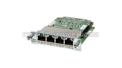  Cisco Four port 10/ 100/ 1000 Ethernet switch interface card (EHWIC-4ESG=)