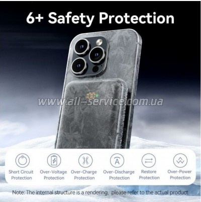 ������� ������������� Vention Magnetic Wireless 10000mAh PD 20W Black (FHNB0)