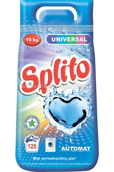 Стиральный порошок Splito Universal автомат 10 кг (4820049382556) Стиральный порошок Splito Universal автомат 10 кг (4820049382556)