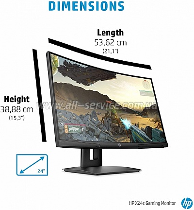 ������� 23.6" HP X24c (9FM22AA)