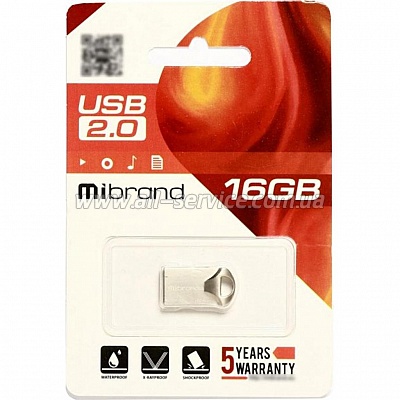  Mibrand 16GB Hawk Silver USB 2.0 (MI2.0/HA16M1S)