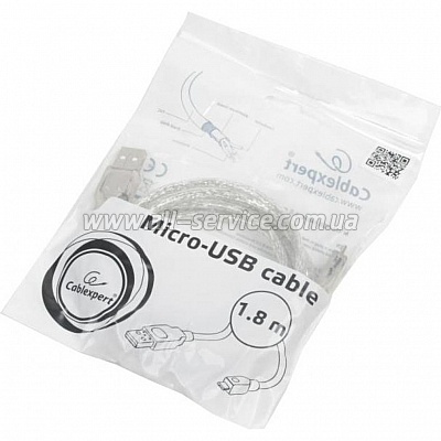   USB 2.0 AM to Micro 5P 1.8m Cablexpert (CCP-mUSB2-AMBM-6)