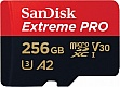   SanDisk 256GB microSDXC UHS-I U3 Extreme Pro + SD  (SDSQXCD-256G-GN6MA)