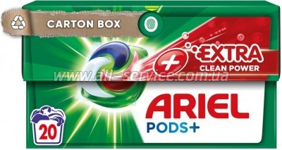 Капсулы для стирки Ariel Pods All-in-1 + Сила экстраочищения 20 шт. (8001090803474) Капсулы для стирки Ariel Pods All-in-1 + Сила экстраочищения 20 шт. (8001090803474)