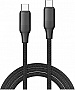���� ������ USB-C to USB-C 1.0m 3A 60W TPE embossed black ColorWay (CW-CBPDCC101-BK)