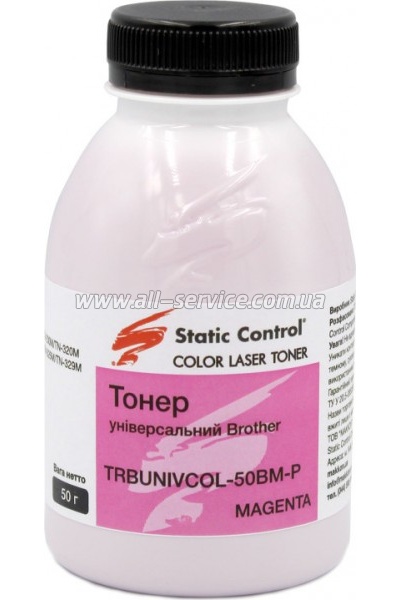 Тонер SCC Brother Universal magenta бутль 50г (TRBUNIVCOL-50BM-P) Тонер SCC Brother Universal magenta бутль 50г (TRBUNIVCOL-50BM-P)