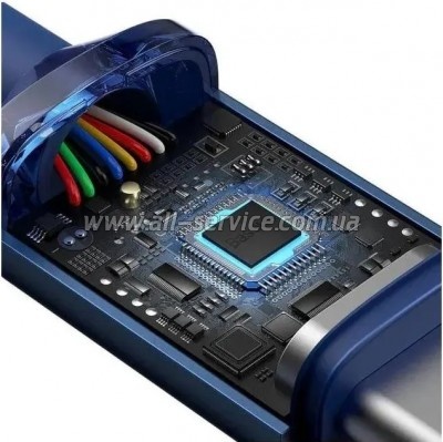 ���� ������ USB-C to USB-C 1.2m 100W blue Baseus (CAJY000603)