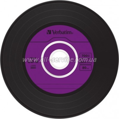 ���� Verbatim CD-R 700Mb 52x Slim case Vinyl AZO (43426)