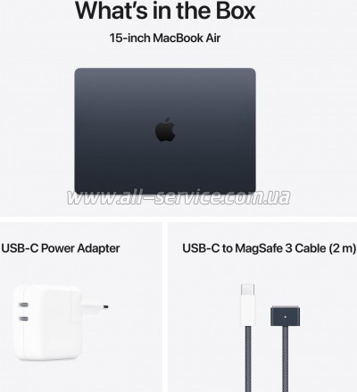 Apple MacBook Air 15 M4 A3241 Midnight (MW1L3UA/A)