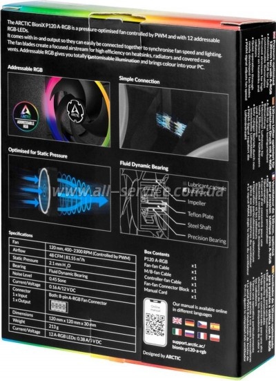    Arctic BioniX P120 A-RGB (ACFAN00146A)