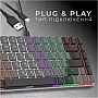  GamePro MK140R Red Swich Low Profile USB Dark Gray (MK140R)
