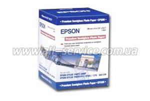 Бумага Epson 100mmx10m Premium Semigloss Photo Paper S041330
