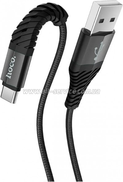 ���� ������ USB 2.0 AM to USB-C 1.0m X38 Cool black HOCO (6931474710567)
