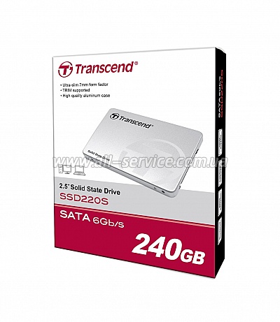 SSD  TRANSCEND SSD220S 240Gb SATAIII TLC (TS240GSSD220S)
