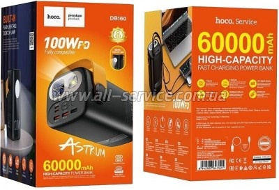 ������� ������������� HOCO 60000mAh Astrum PD 100W Black (DB160 / 714724)