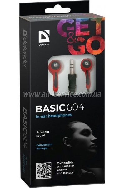 �������� Defender Basic 604 Black-Red (63605)