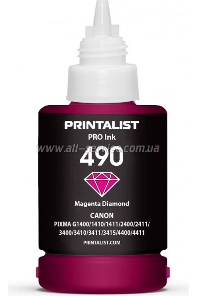  PRINTALIST GI-490 Canon G1400/ G2400/ G3400 140 Magenta (PL490M)