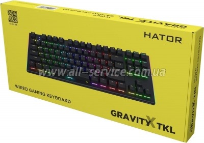  Hator Gravity X TKL Orange USB Black (HTK550UA)