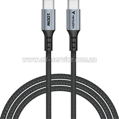 ���� ������ USB-C to USB-C 1.2m 100W black Verbatim (31846)