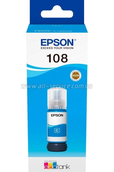 ��������� Epson 108 EcoTank L8050/ L18050 Cyan (C13T09C24A)