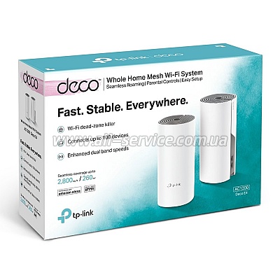 Wi-Fi Mesh  TP-Link Deco E4 (DECO-E4-2-PACK)
