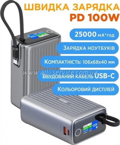 ������� ������������� Sigma X-power SI25A5QLX 25000mAh PD 100W (4827798848715)