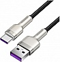 ���� ������ USB 2.0 AM to USB-C 1.0m Cafule Metal 66W black Baseus (CAKF000101)