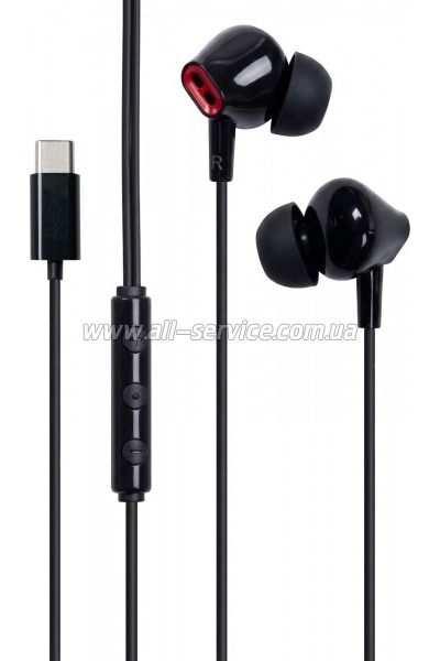 �������� Vention Echo Lite USB-C In-Ear Wired Black (GBBBAV)