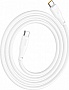 ���� ������ USB-C to USB-C 1.0m 240W TPE X93 white HOCO (6931474790736)