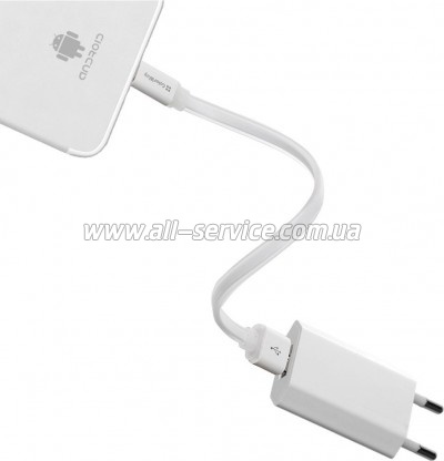 ���� ������ USB 2.0 AM to Micro 5P 0.25m white ColorWay (CW-CBUM-MUM25W)