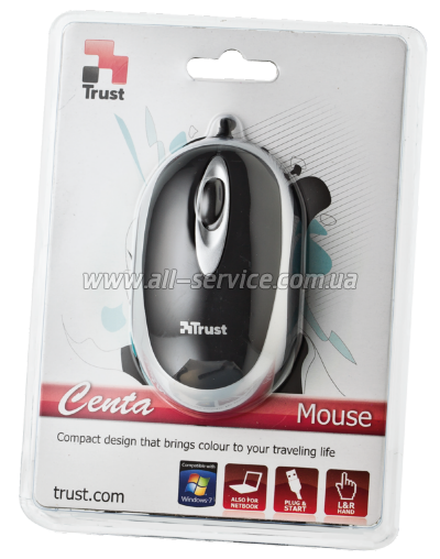  TRUST Centa Mini Mouse - Black (14656)