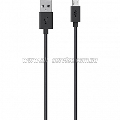  BELKIN USB 2.0 MIXIT Micro USB Charge/Sync Cable 1.2 , Black (F2CU012bt04-BLK)