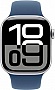 - Apple Watch Series 10 GPS 42mm Silver Aluminium Case with Denim Sport Band - M/L (MWWC3QH/A)