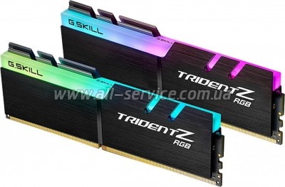    DDR4 16GB (2x8GB) 3200 MHz Trident Z RGB G.Skill (F4-3200C16D-16GTZR)