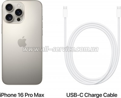  Apple iPhone 16 Pro Max 512GB Natural Titanium (MYX33)