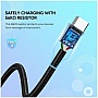 ���� ������ USB 2.0 AM to USB-C 2.0m US288 Aluminum Braid Black Ugreen (60128)