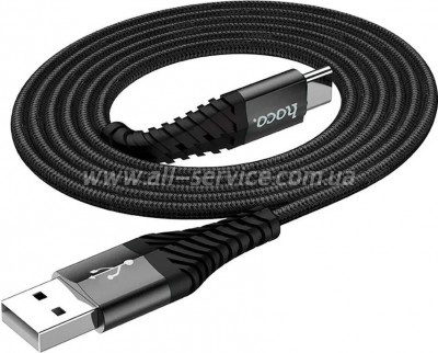 ���� ������ USB 2.0 AM to USB-C 1.0m X38 Cool black HOCO (6931474710567)