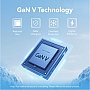 �������� ������� Vention 1xUSB-C PD70W + 1xUSB QC3.0 22.5W GaN transparent gray (FCGH0-EU)
