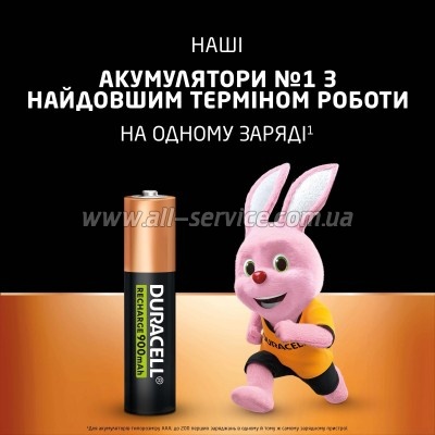 ����������� Duracell AAA HR03 900mAh * 4 (5005015)