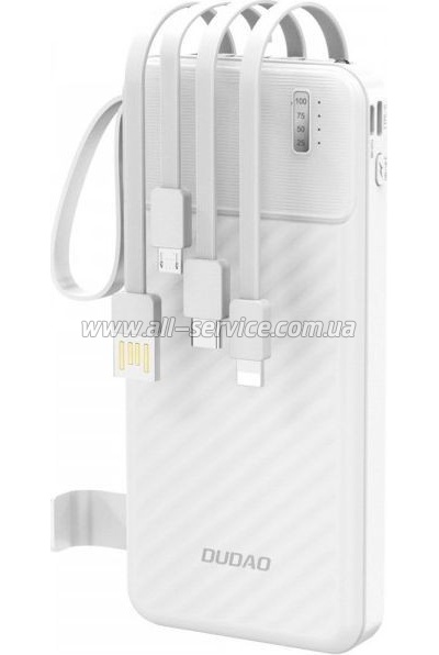 ������� ������������� Dudao 10000mAh K11 PD 10W White (6977196681860)