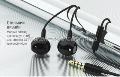  ColorWay Slim 3.5 mm Wired Earphone Blast 1 Black (CW-WD01BK)