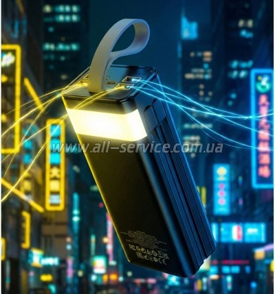 ������� ������������� HOCO 30000mAh Plentiful PD 22.5W Black (DB58 / 715030)