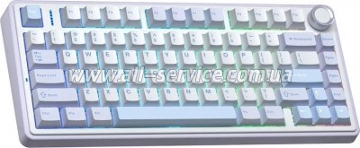 ���������� Aula F75 Gasket Greywood V3 switch Hot-Swap PBT Wireless/Bluetooth/USB Blue (6948391208633)