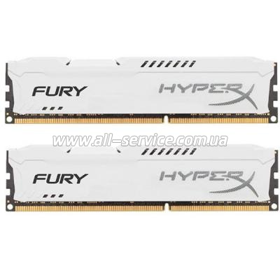  8Gb Kingston DDR3 1866MHz HyperX Fury White 2x4GB (HX318C10FWK2/8)